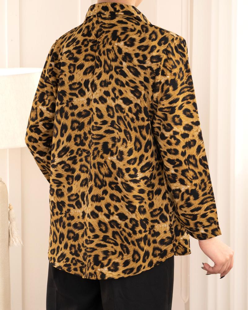 شومیز پلنگی بهاره کد 27455