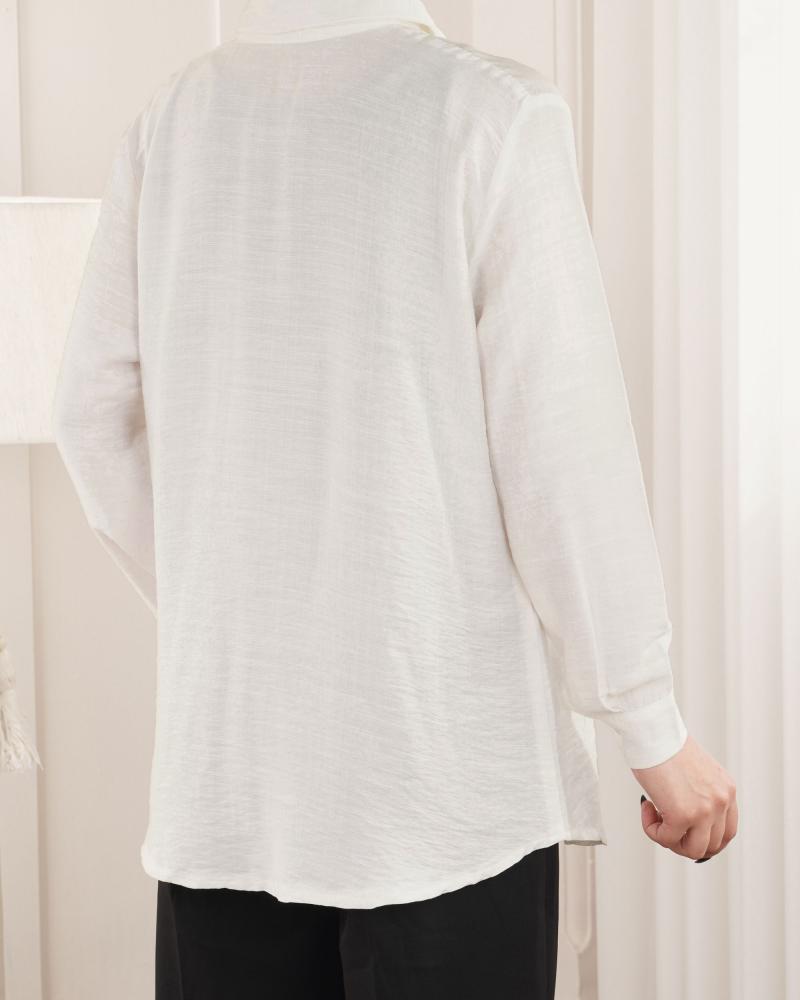 شومیز سفید کرسپو کد 27456