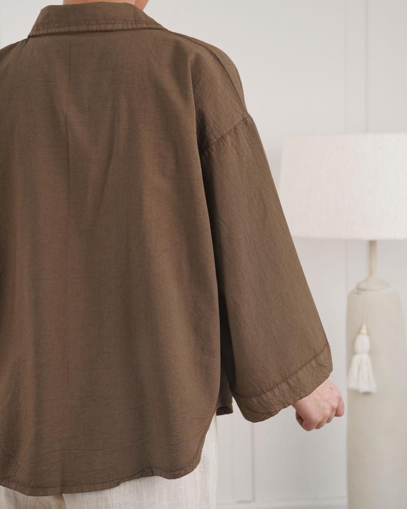 شومیز تک جیب لینن کد 688