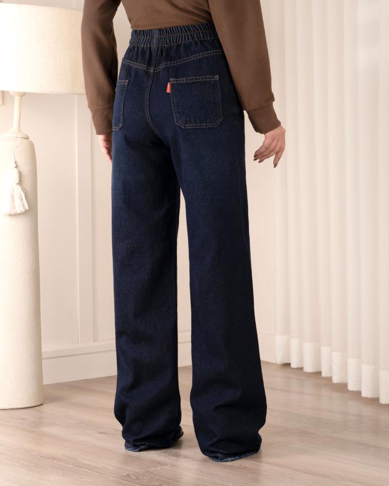 شلوار جین نیم بگ ناریا کد 40318