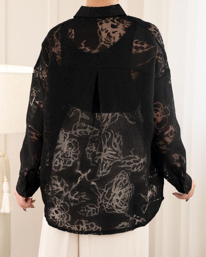 شومیز گلدار دالیا کد 5664