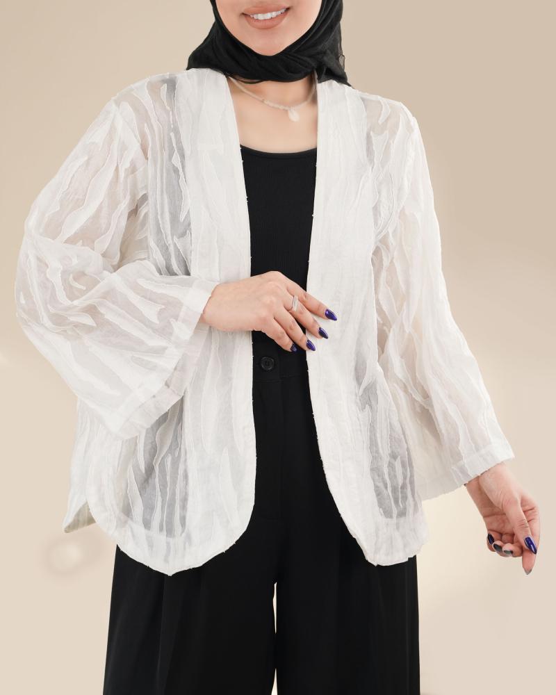 کت سفید مشکی کد 5677