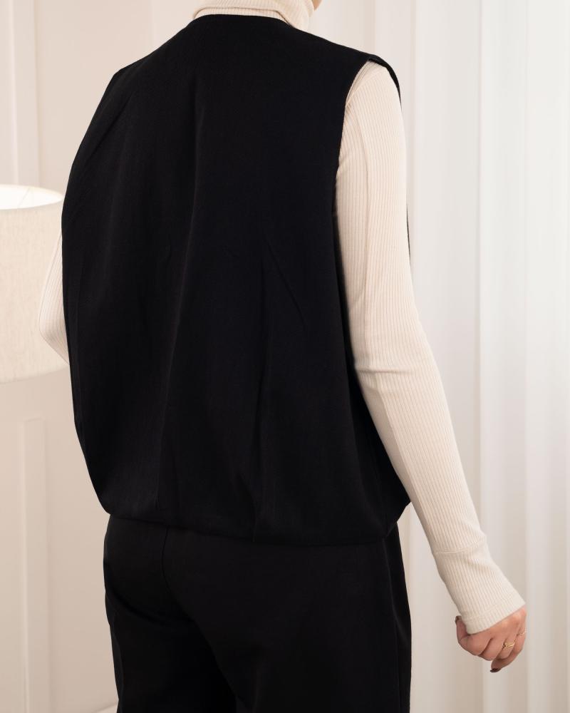 وست کتان مشکی کد 26566