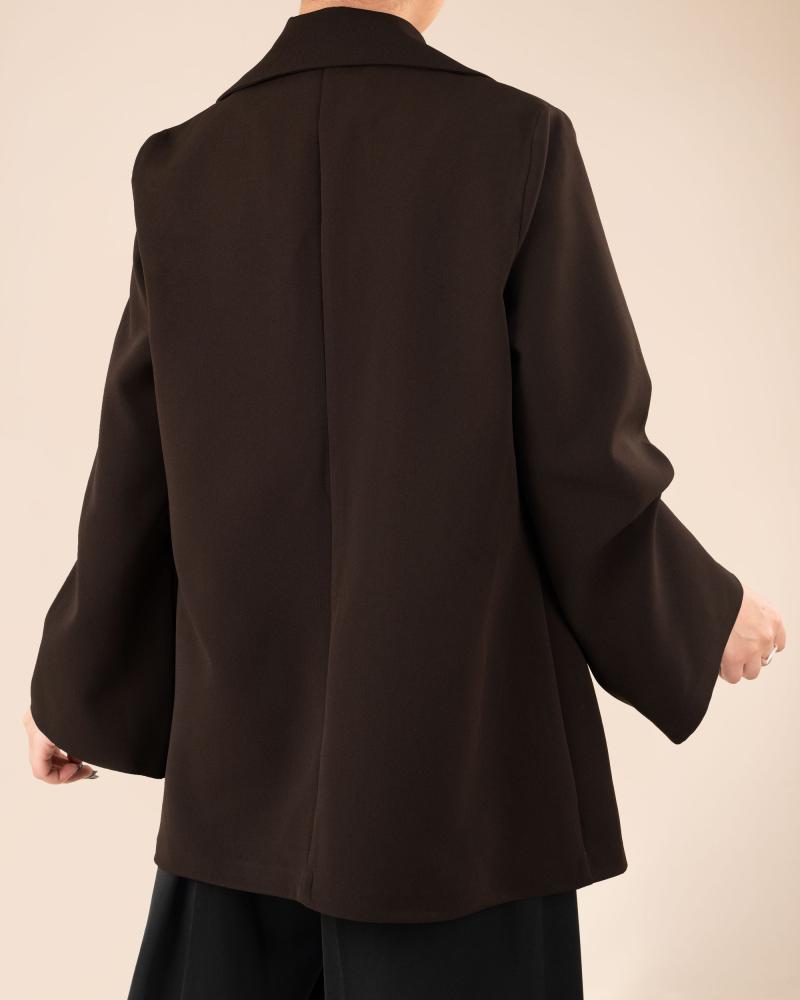 کت بیسیک قهوه ای کد 27504