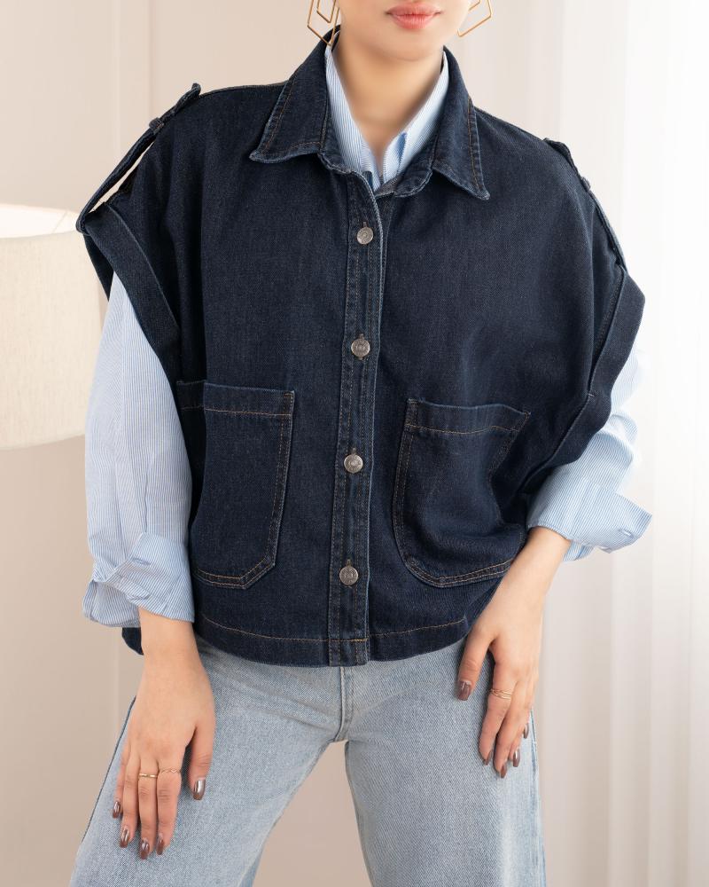 وست جین دو جیب کد 26530