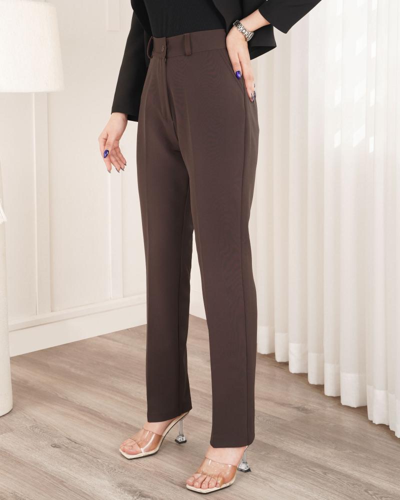 شلوار راسته ساده مازراتی ( قد 103 ) کد 27513