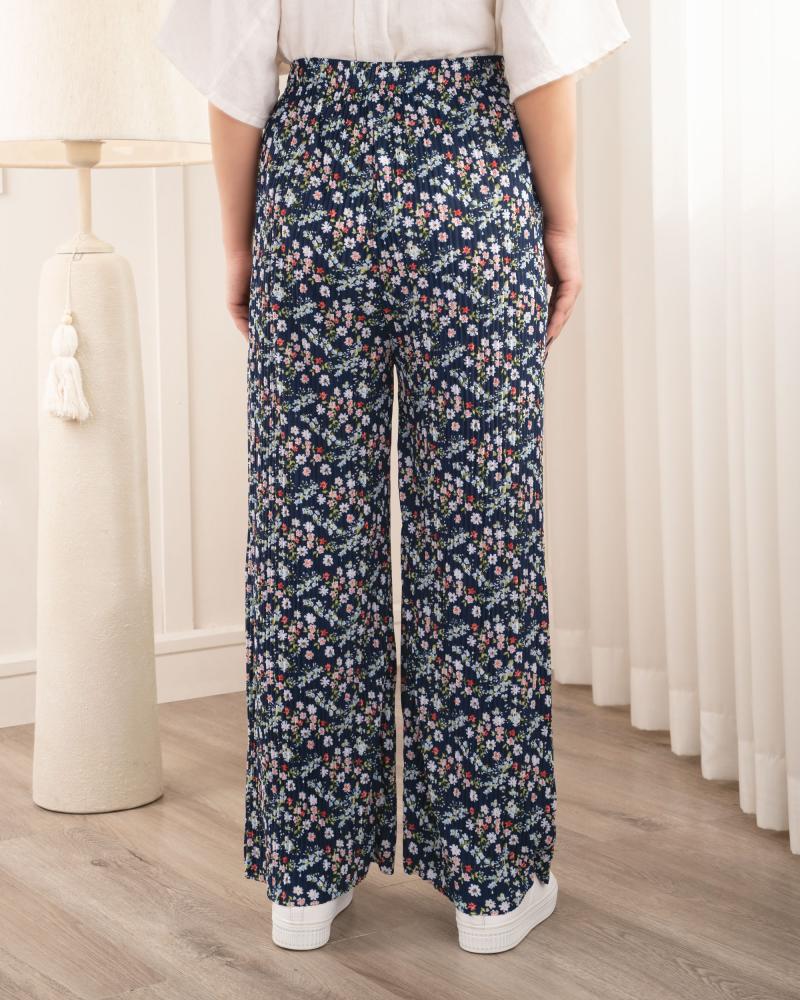 شلوار پلیسه گل گلی کد 27557