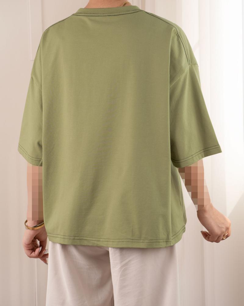 تیشرت باکسی میکس Cappitan کد 30736