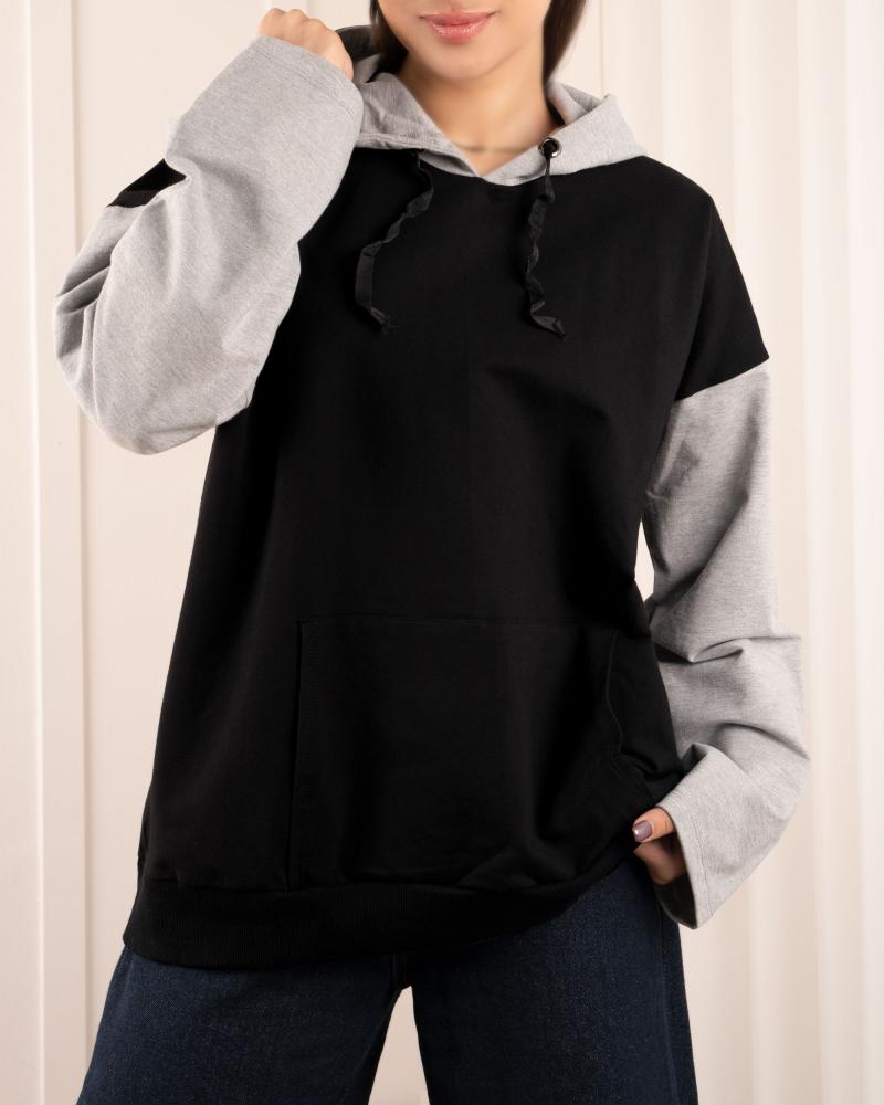 هودی اسپرت مشکی کد 26583