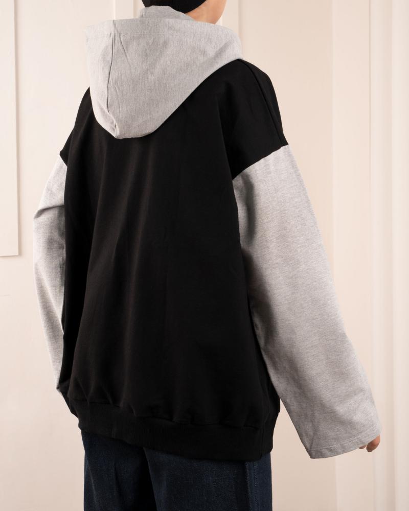 هودی اسپرت مشکی کد 26583