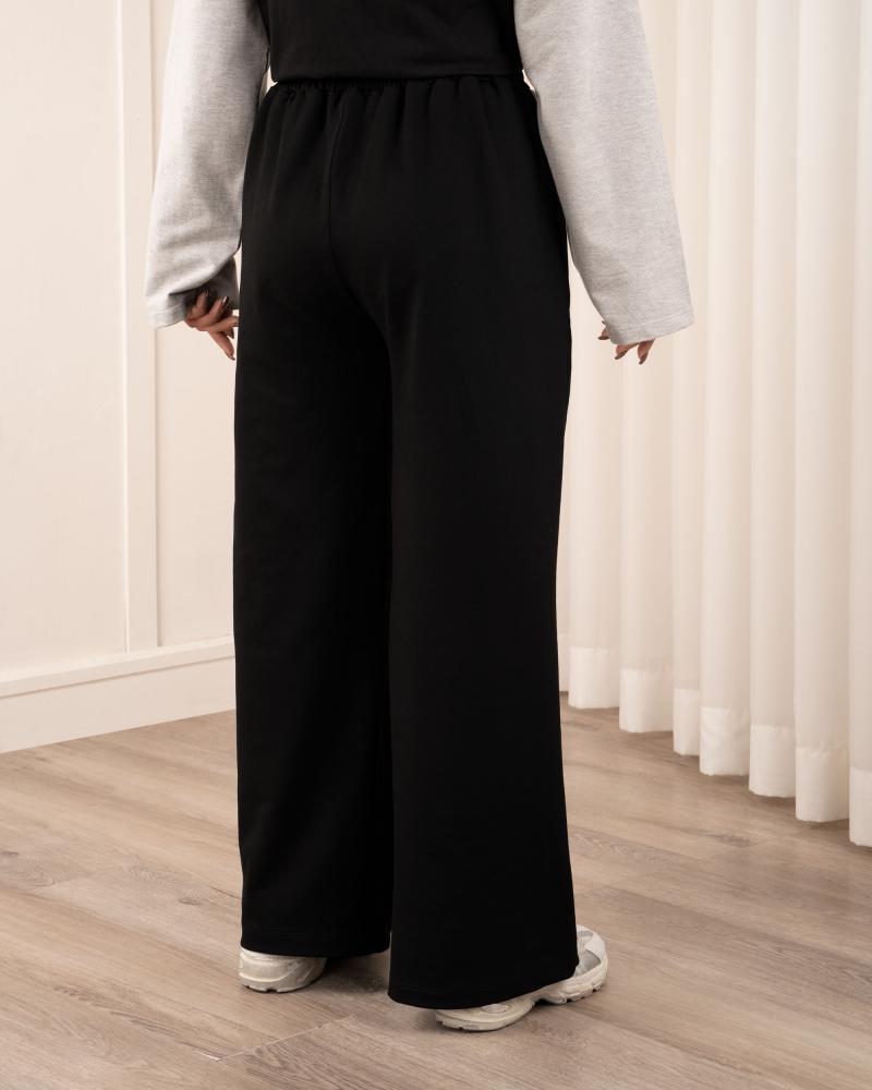 شلوار بگ مشکی سه خط کد 26575