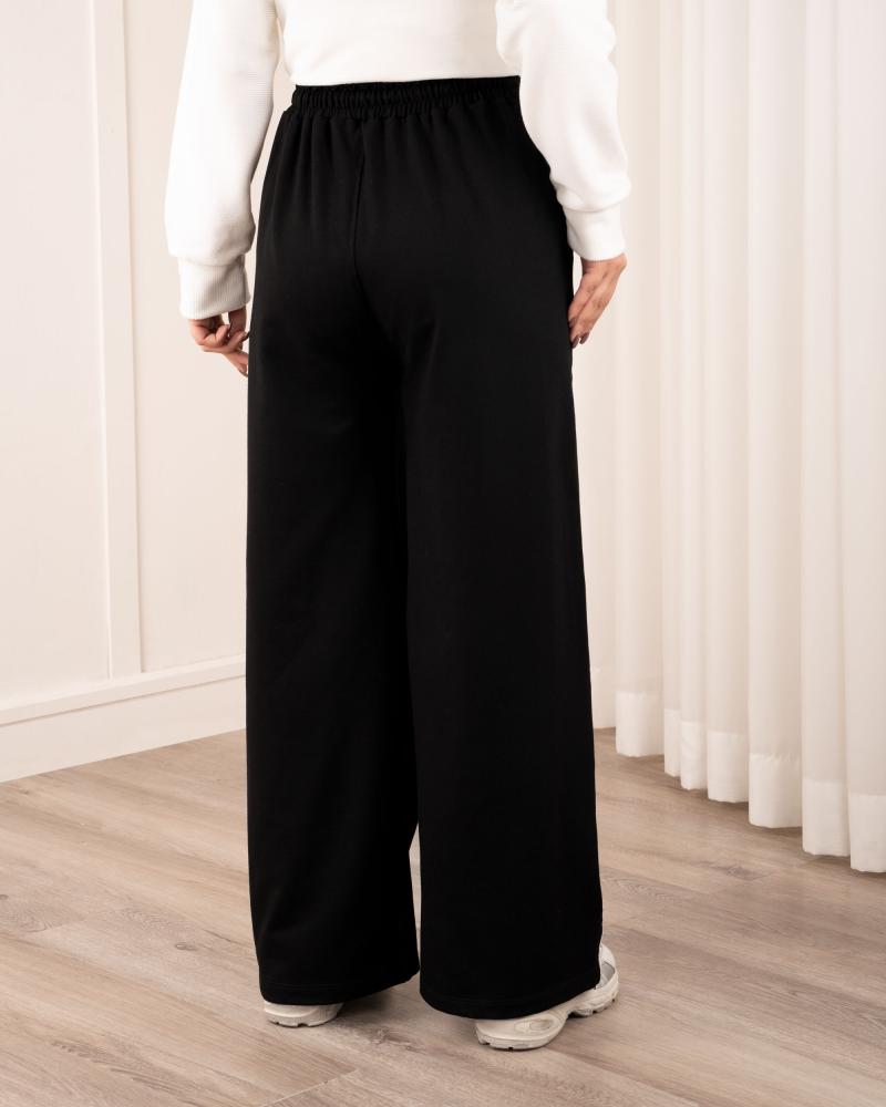 شلوار بگ مشکی دو خط کد 26586