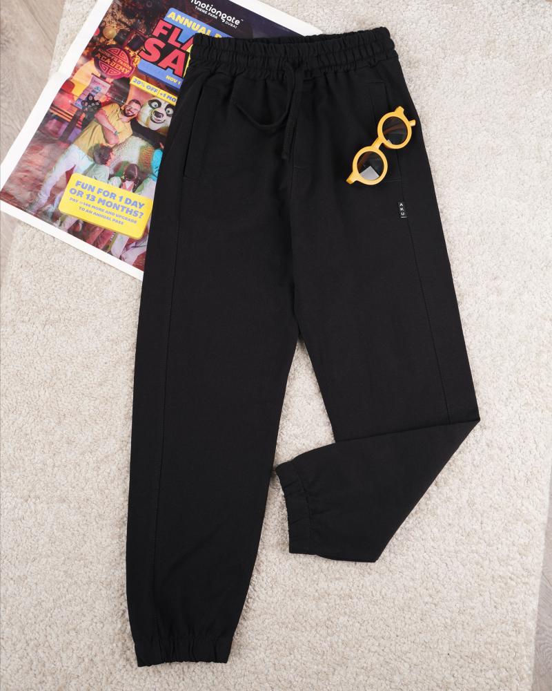 شلوار جاگر مشکی ( 8 تا 10 سال ) کد 27577