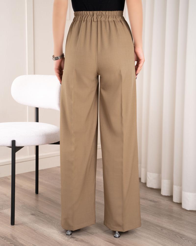 شلوار نیم بگ ساده آتنا ( قد 103 ) کد 27581