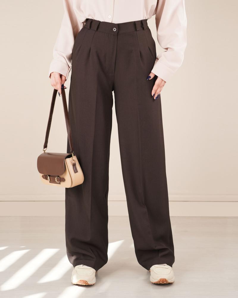 شلوار نیم بگ کرپ ( قد 103 ) کد 27580