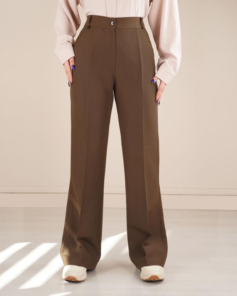 شلوار دمپا قهوه ای ( قد 105 ) کد 27587