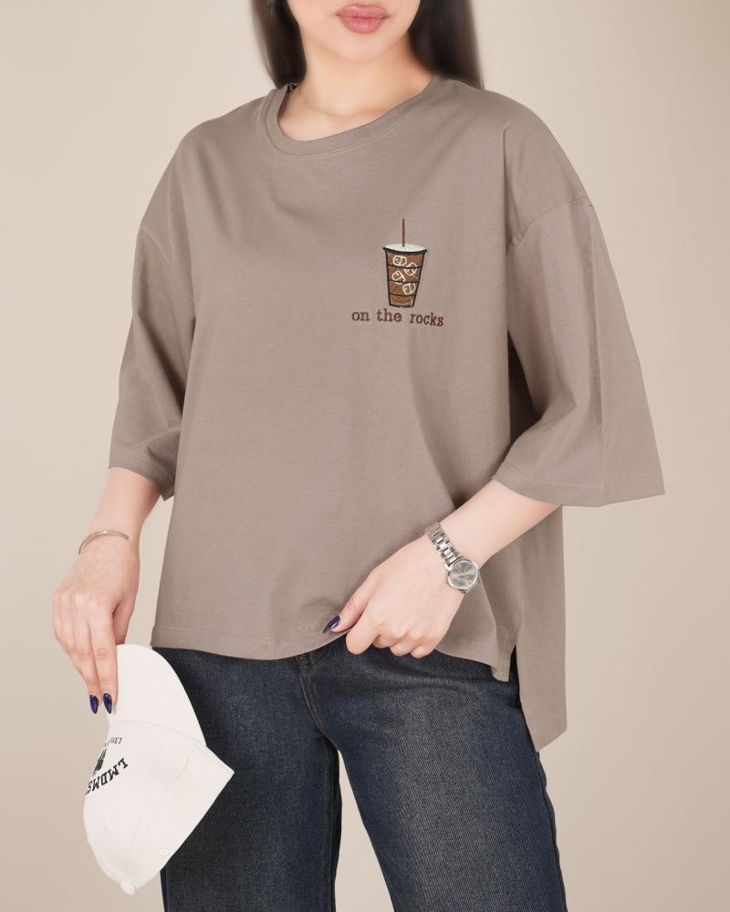 تیشرت باکسی coffee کد 27591