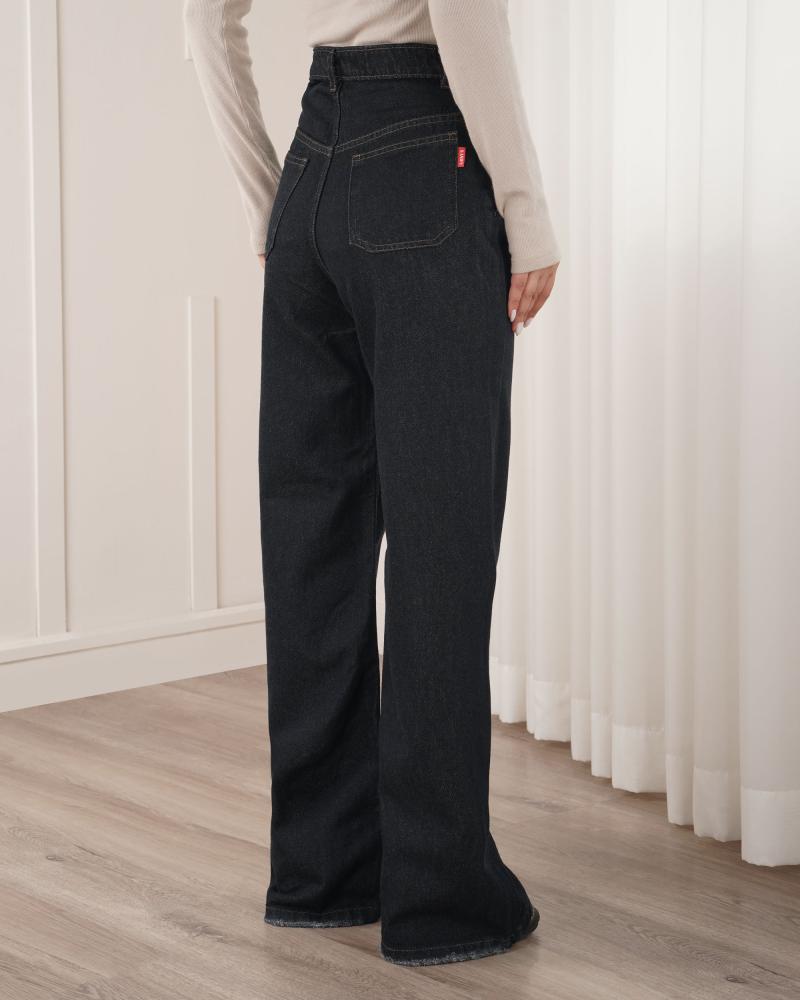 شلوار جین نیم بگ پریسا کد 40519