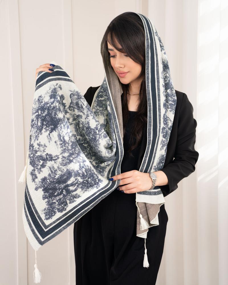 شال طرحدار برشکا کد 27640