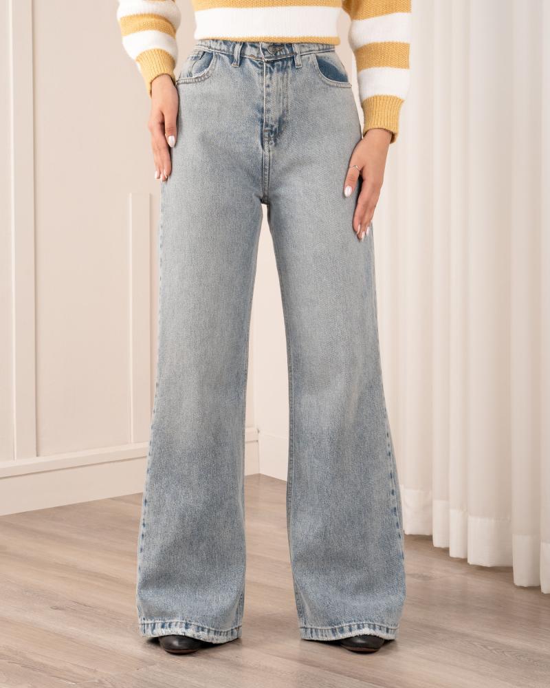 شلوار جین نیم بگ مژده کد 40520