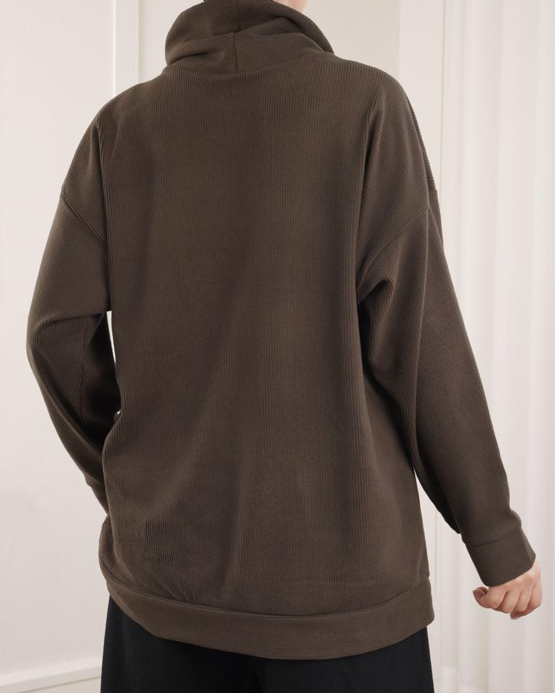 بلوز سلانیک یقه شل ساده کد 26633