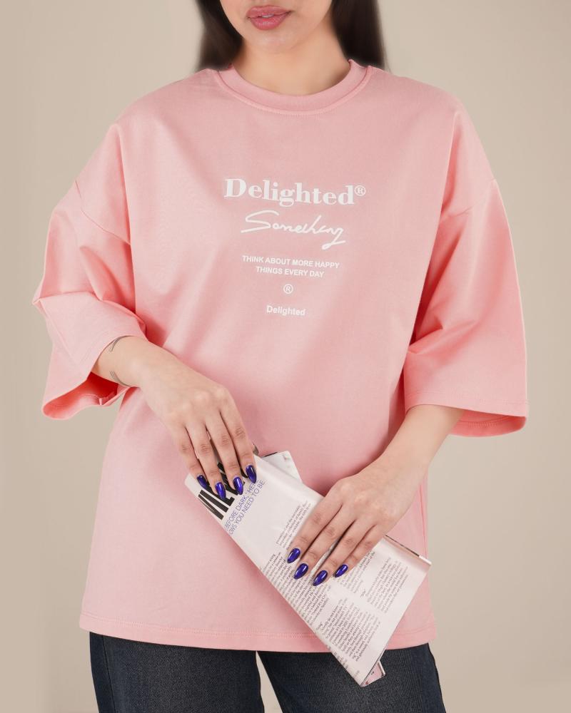 تیشرت باکسی تکست کد 27606