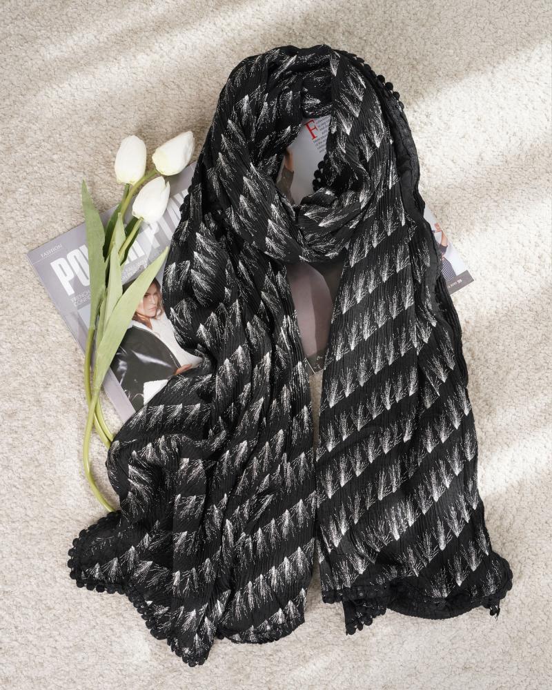 شال مشکی دور عدسی کد 27622