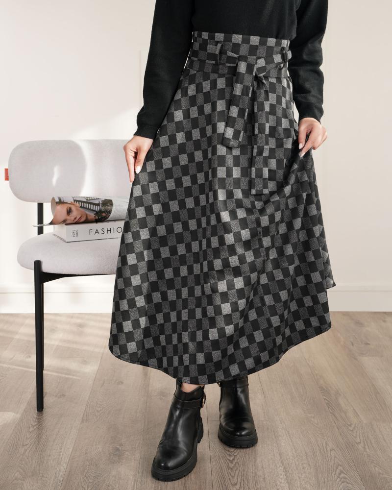 دامن ژاکارد مرمر کد 26647