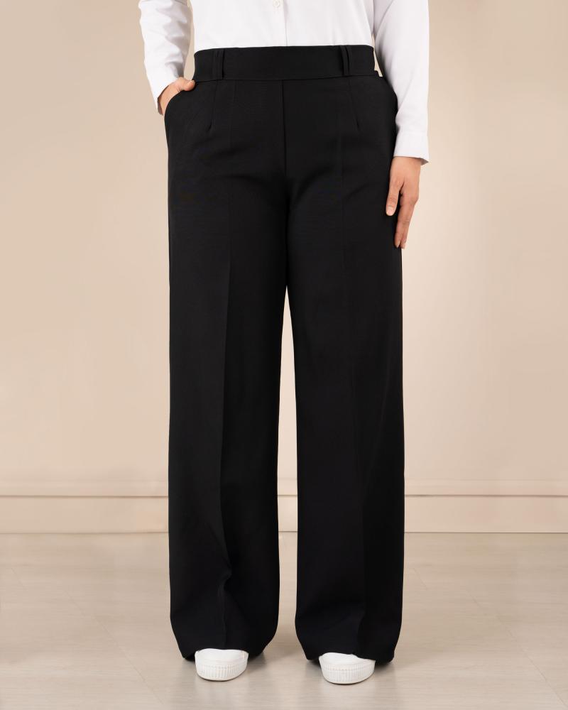 شلوار مازراتی مشکی قد 105 ( قواره دار ) کد 27601