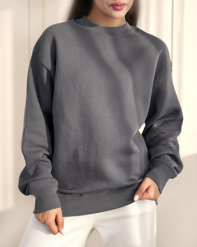 بلوز دورس ساده طوسی کد 26643