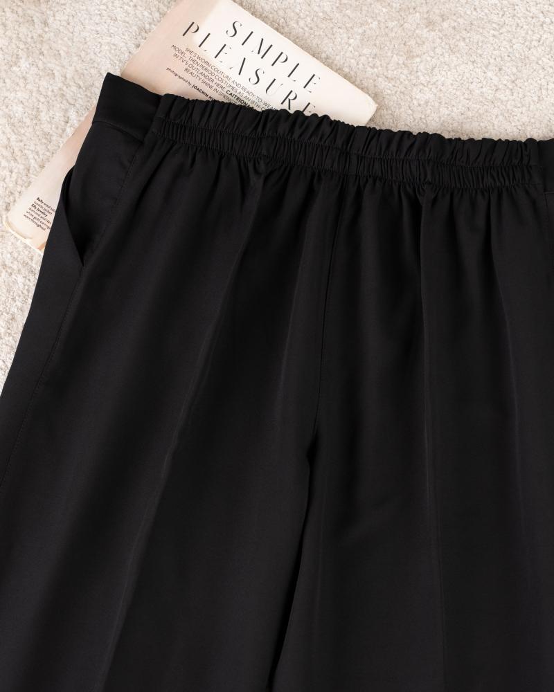 شلوار مازراتی مشکی قد 105 ( قواره دار ) کد 27601