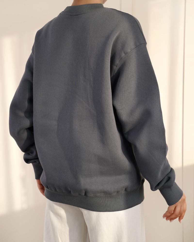 بلوز دورس ساده طوسی کد 26643