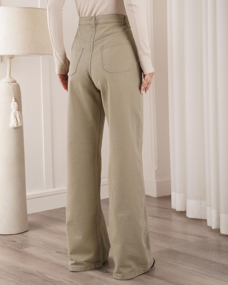 شلوار بگ کتان دلینا کد 40562