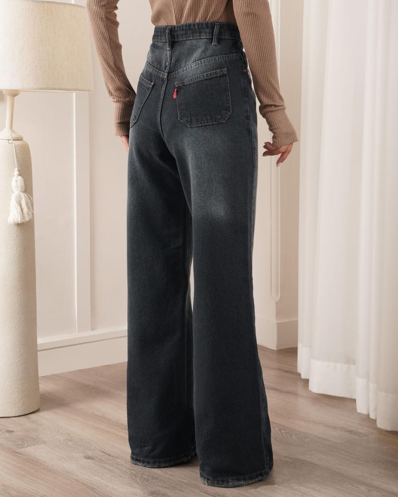 شلوار جین نیم بگ روژینا کد 40521