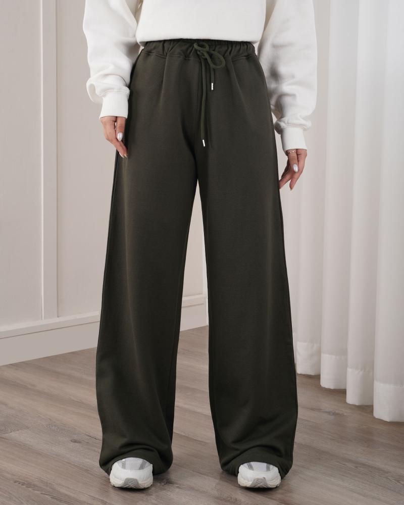 شلوار بیسکوییتی سبز کد 26685