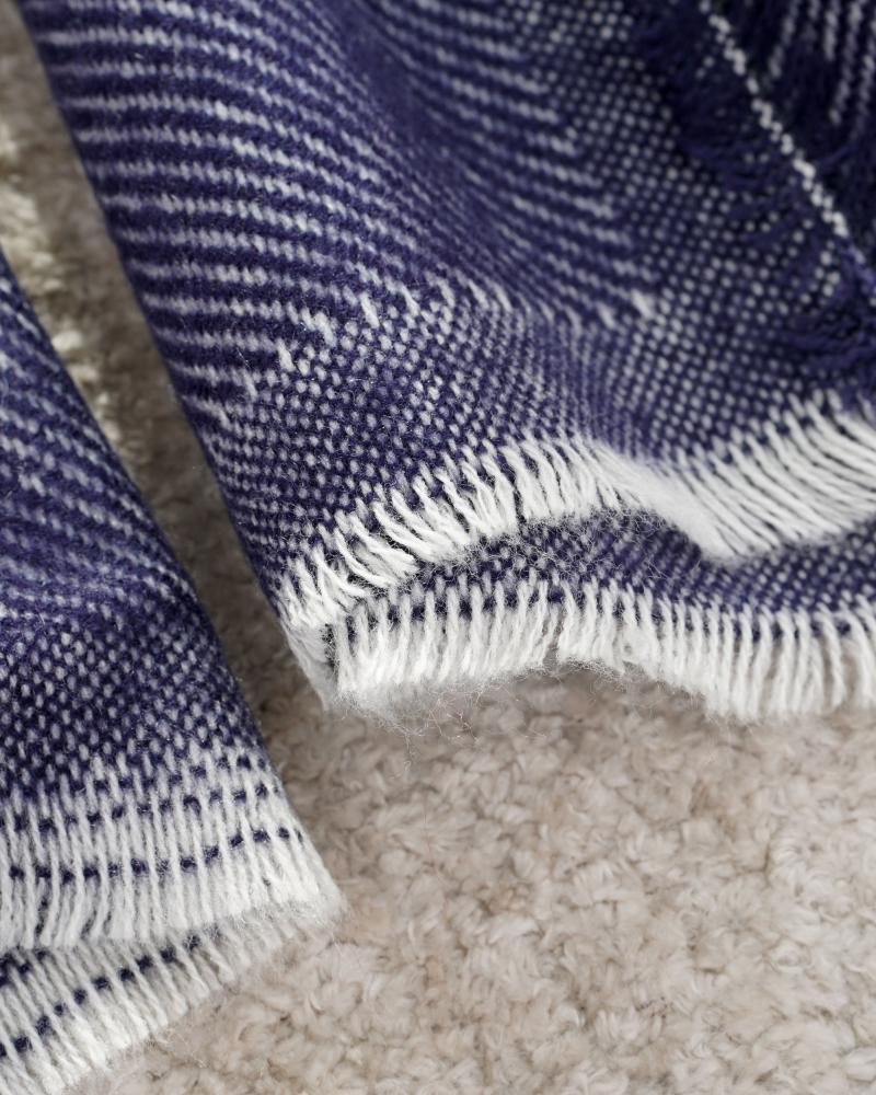 شال موهر سرمه ای کد 26708