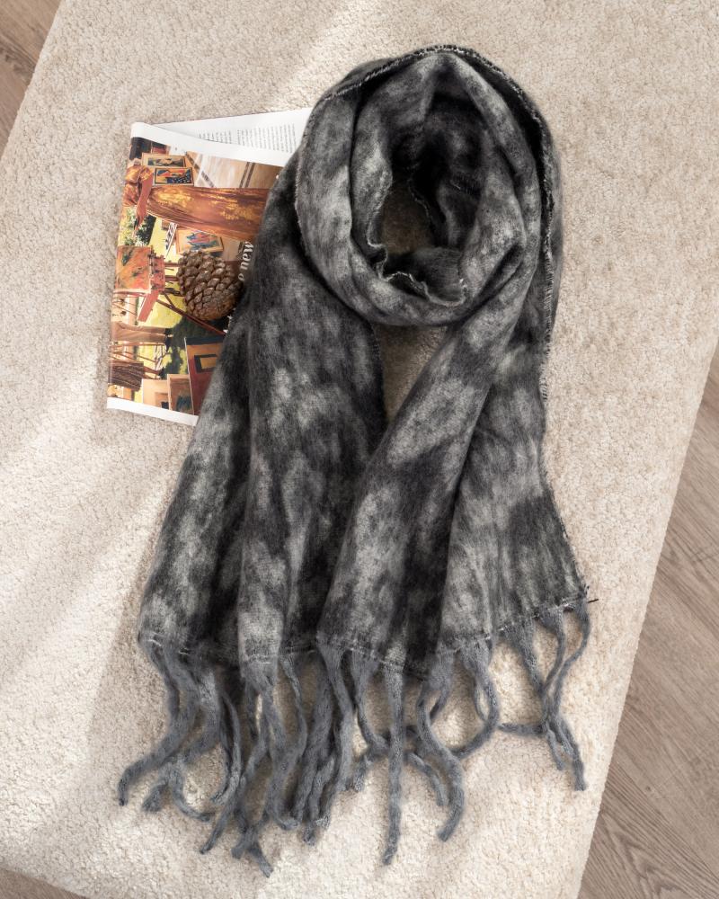 بیگ اسکارف پلنگی ذغالی کد 26687