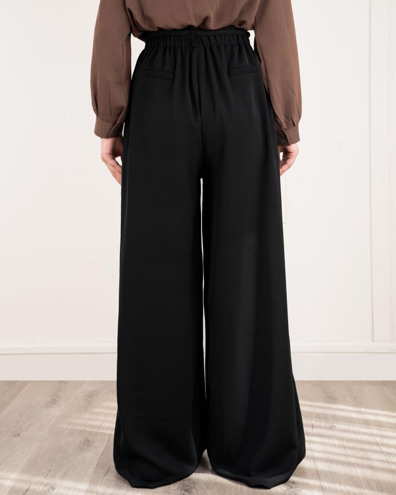 شلوار مشکی فول بگ (قد 110 ) کد 05239