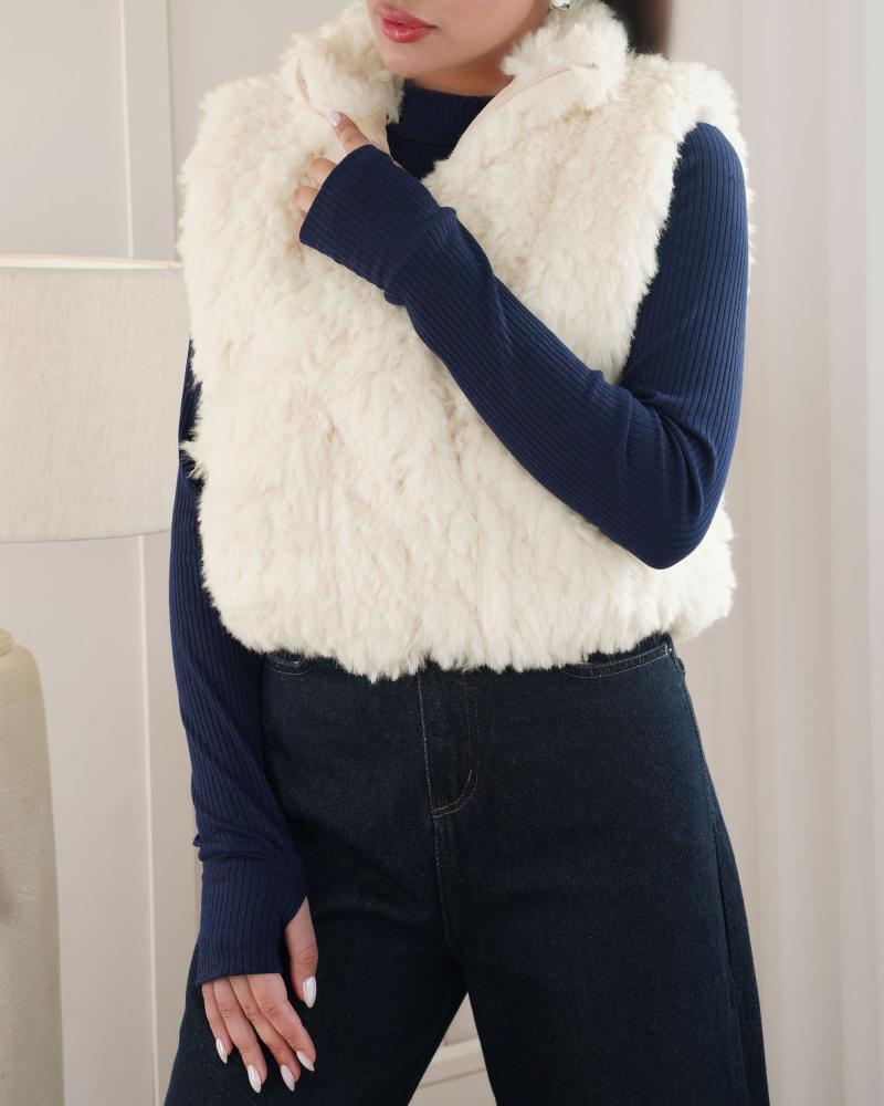 وست یقه ایستاده خز کد 26660