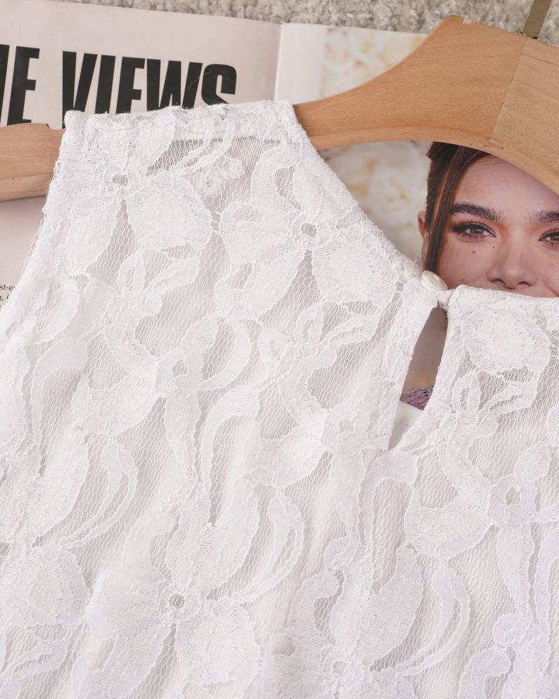 ست تاپ شورتک گیپور کد 29758