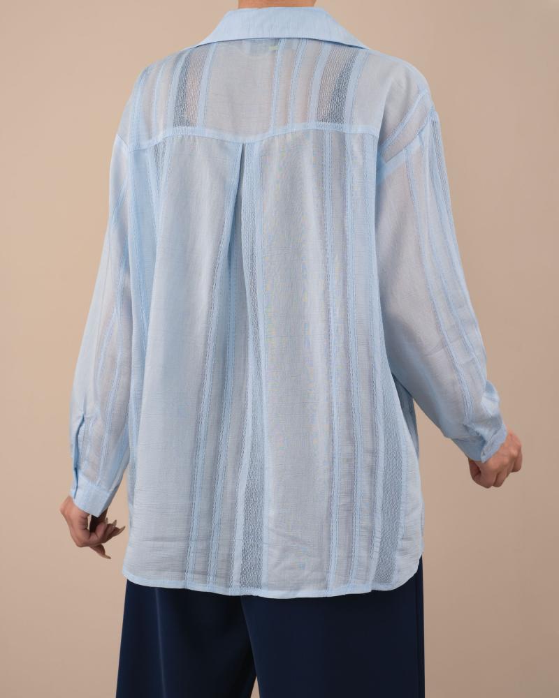 شومیز پری شیشه ای آلما کد 29770