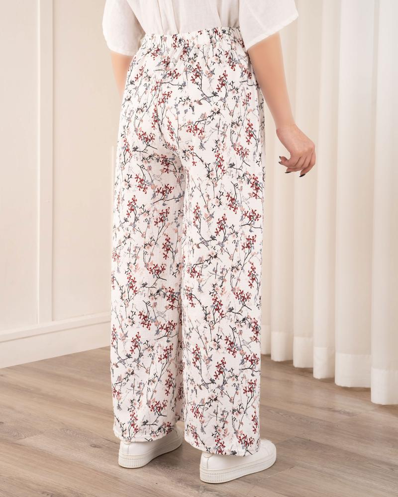 شلوار راحتی گلریز کد 27673