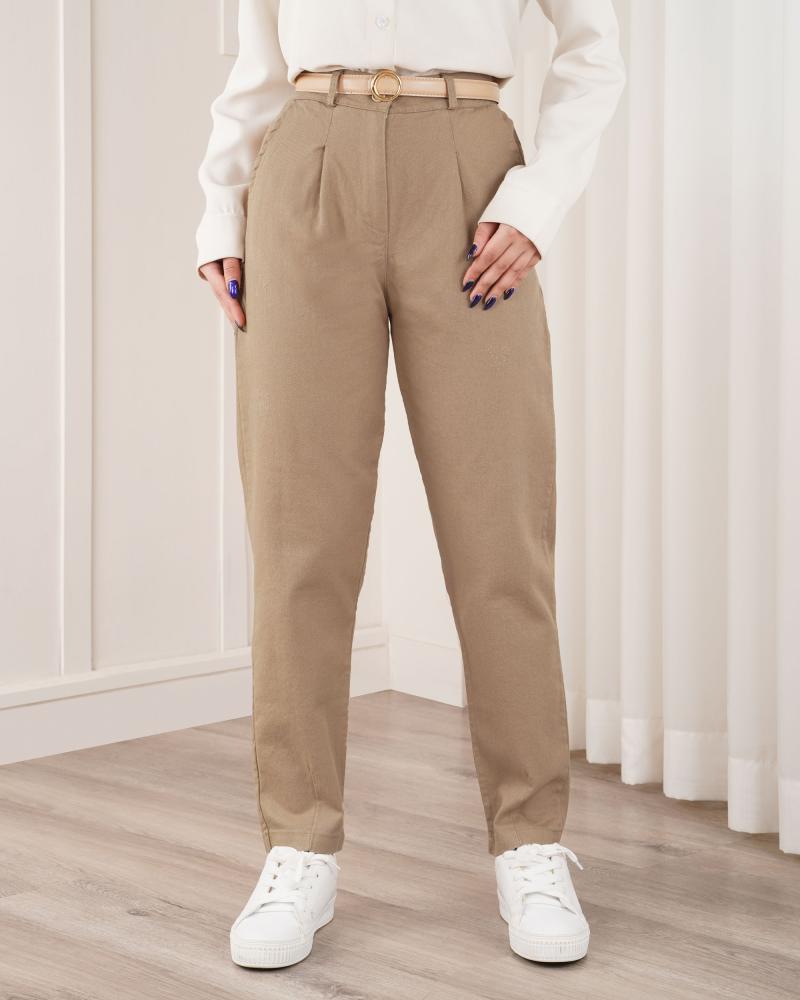 شلوار مام کتان غزل ( قد 93 ) کد 27671