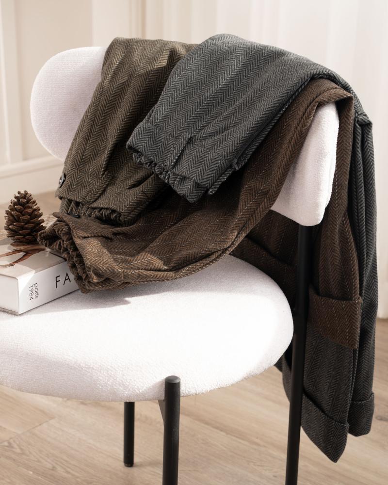 شلوار واید لگ فوتر بلوط کد 25889