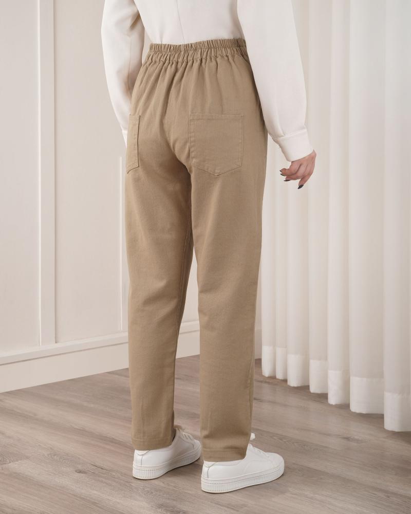 شلوار مام کتان غزل ( قد 93 ) کد 27671