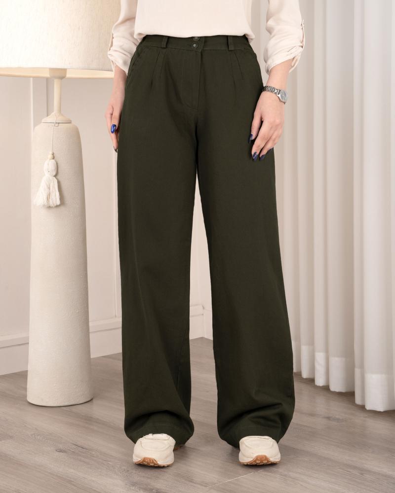 شلوار بگ کتان نیکی کد 27707