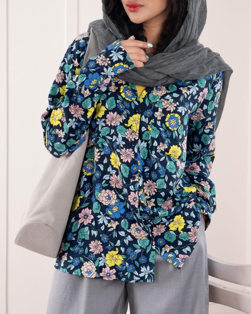 شومیز گلدار گیلدا کد 23203