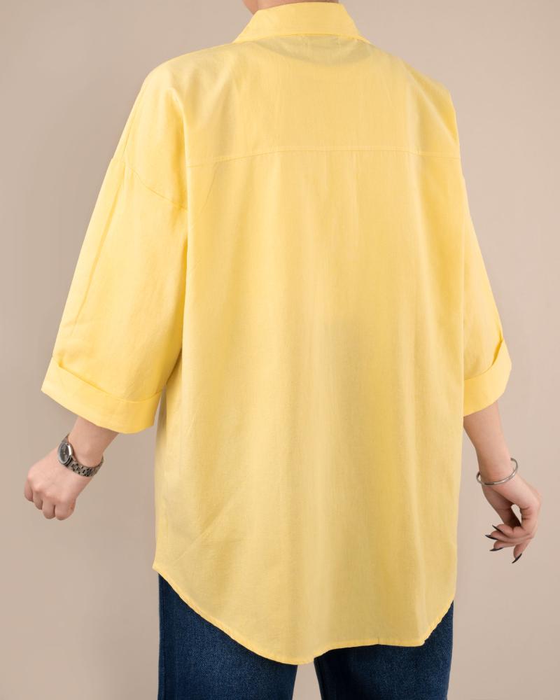 شومیز آستین پاکتی لینن کد 27708