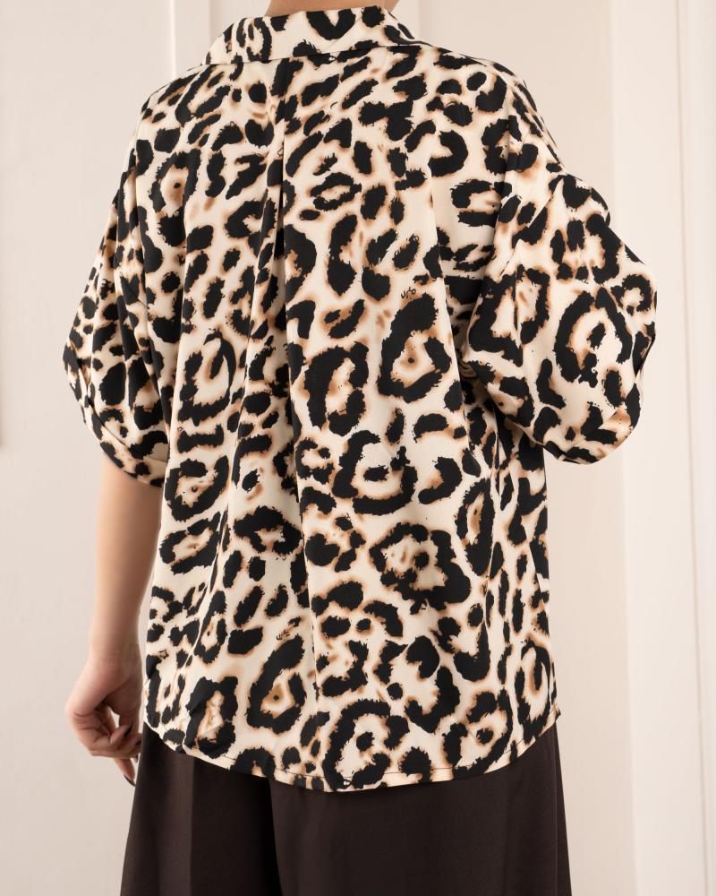 شومیز میکس پلنگی کد 27722