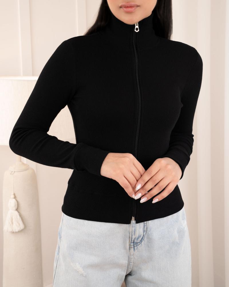 بلوز کبریتی مشکی کد 26769